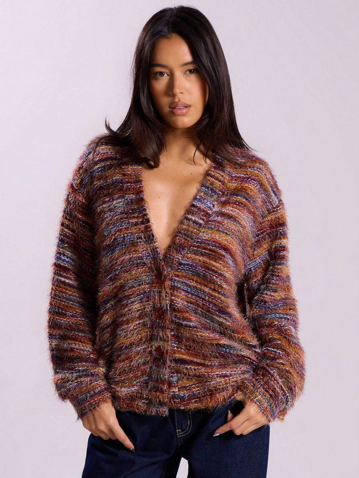 Women's oversized long-sleeve pullover