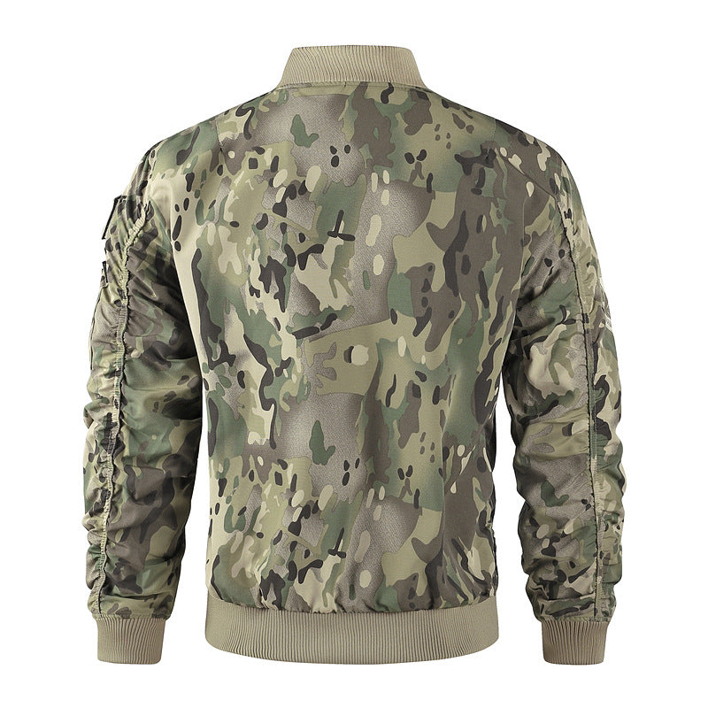 Men’s bomber jacket in pilot style with multifunctional pockets