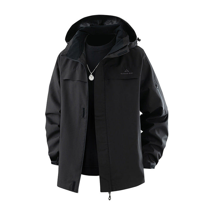 Women's Hooded Jacket with Drawstring and Pockets