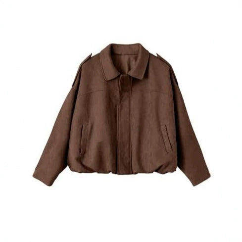 Women's oversized jacket with practical pockets