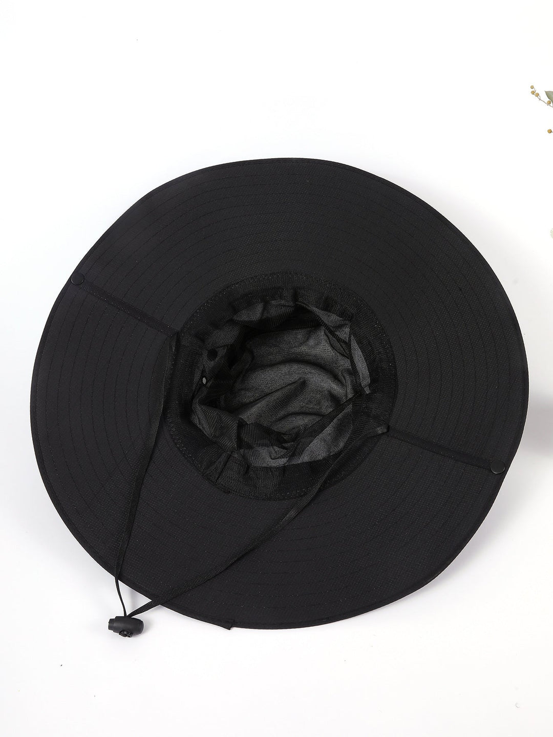 Damen Sonnenhut mit breiter Krempe und verstellbarem Kinnband