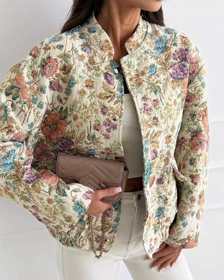 Women's Long-Sleeve Button-Up Jacket