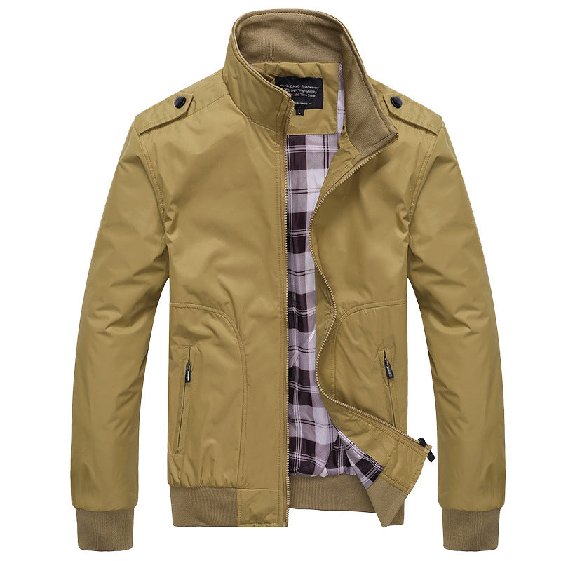 Men's Long-Sleeve Jacket with Pockets