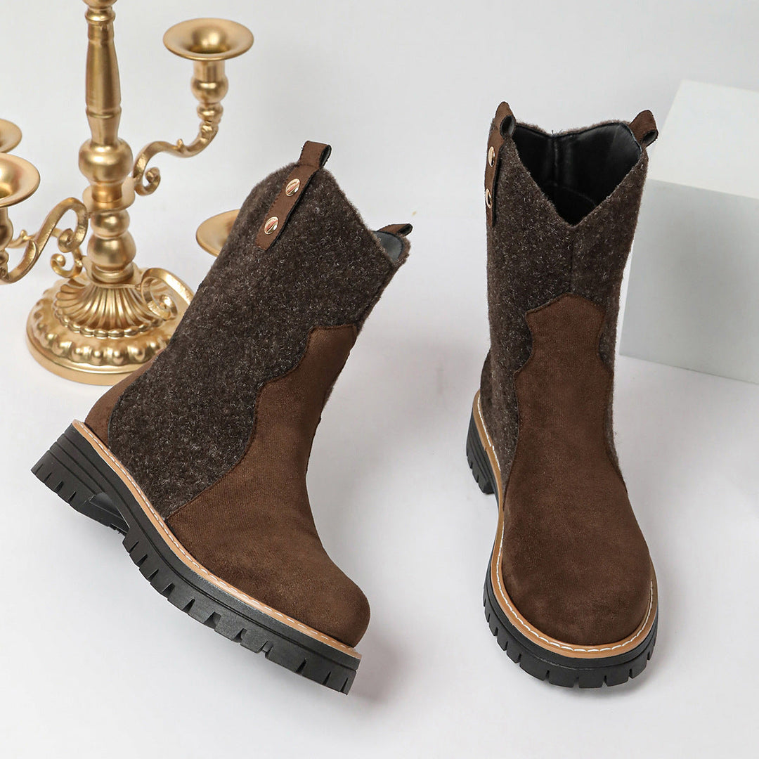 Women’s winter boots with fleece and a durable rubber sole