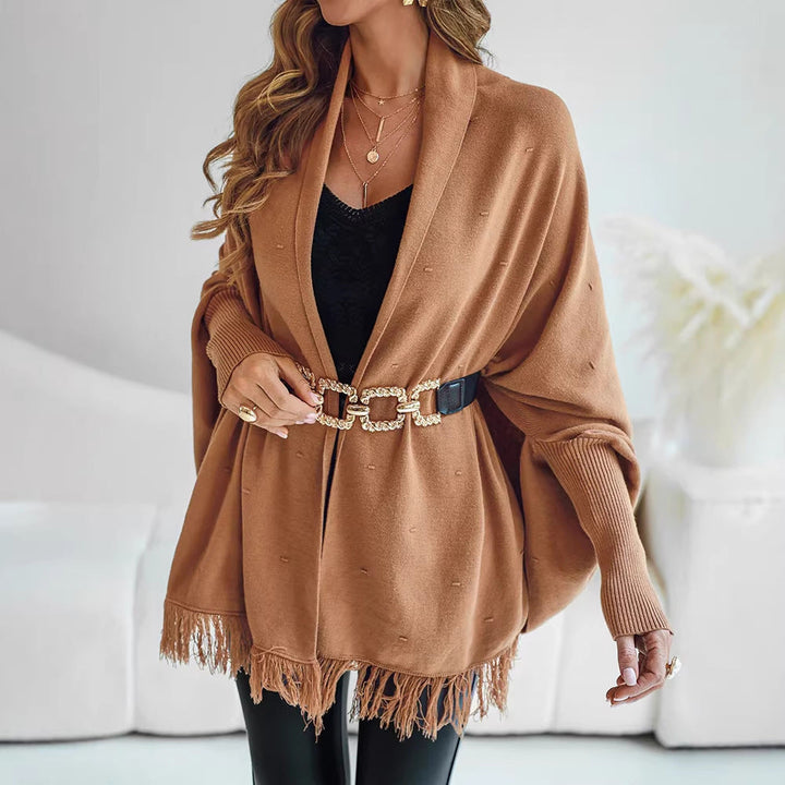 Women's Fringed Poncho