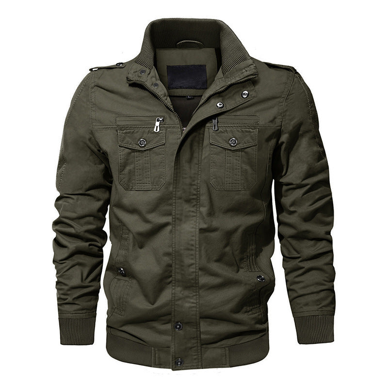 Men's long-sleeve jacket with pockets