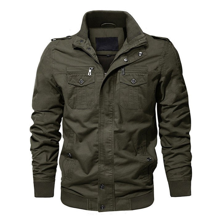 Men's long-sleeve jacket with pockets