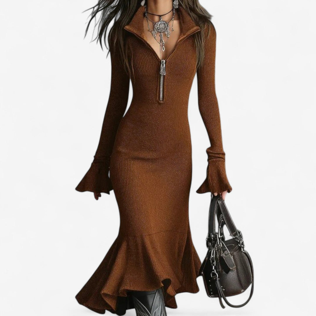 Maud™ Zip-Collar Dress