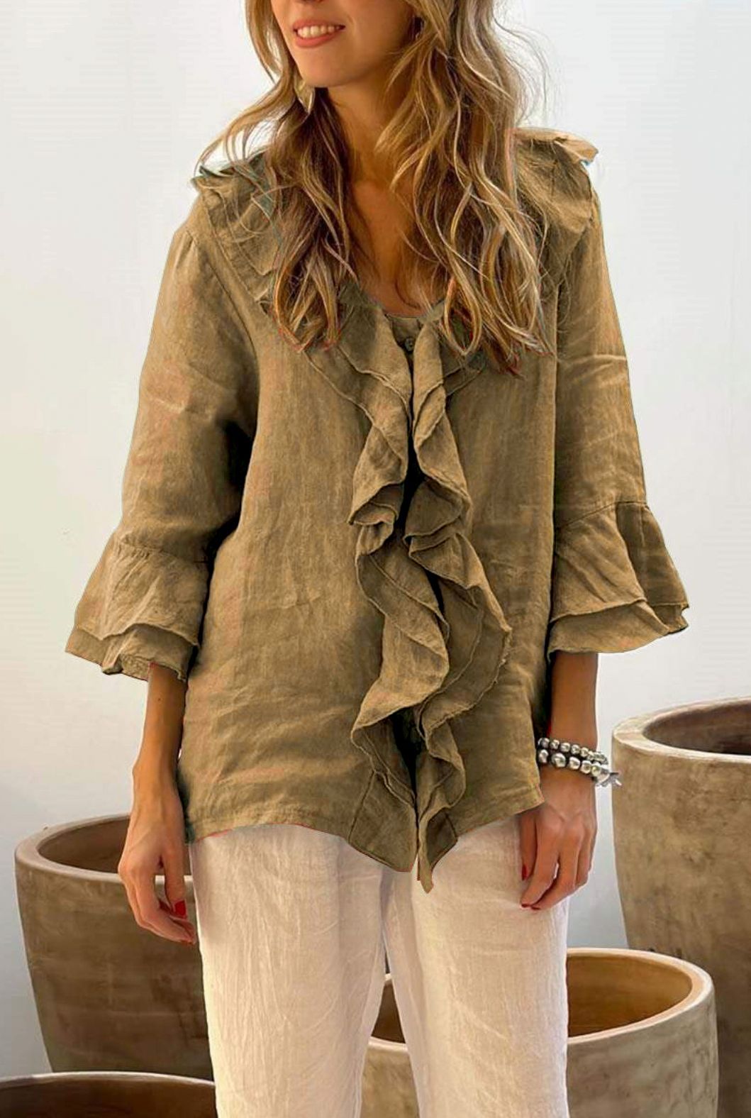Cherry™ - Stylish Ruffle Blouse
