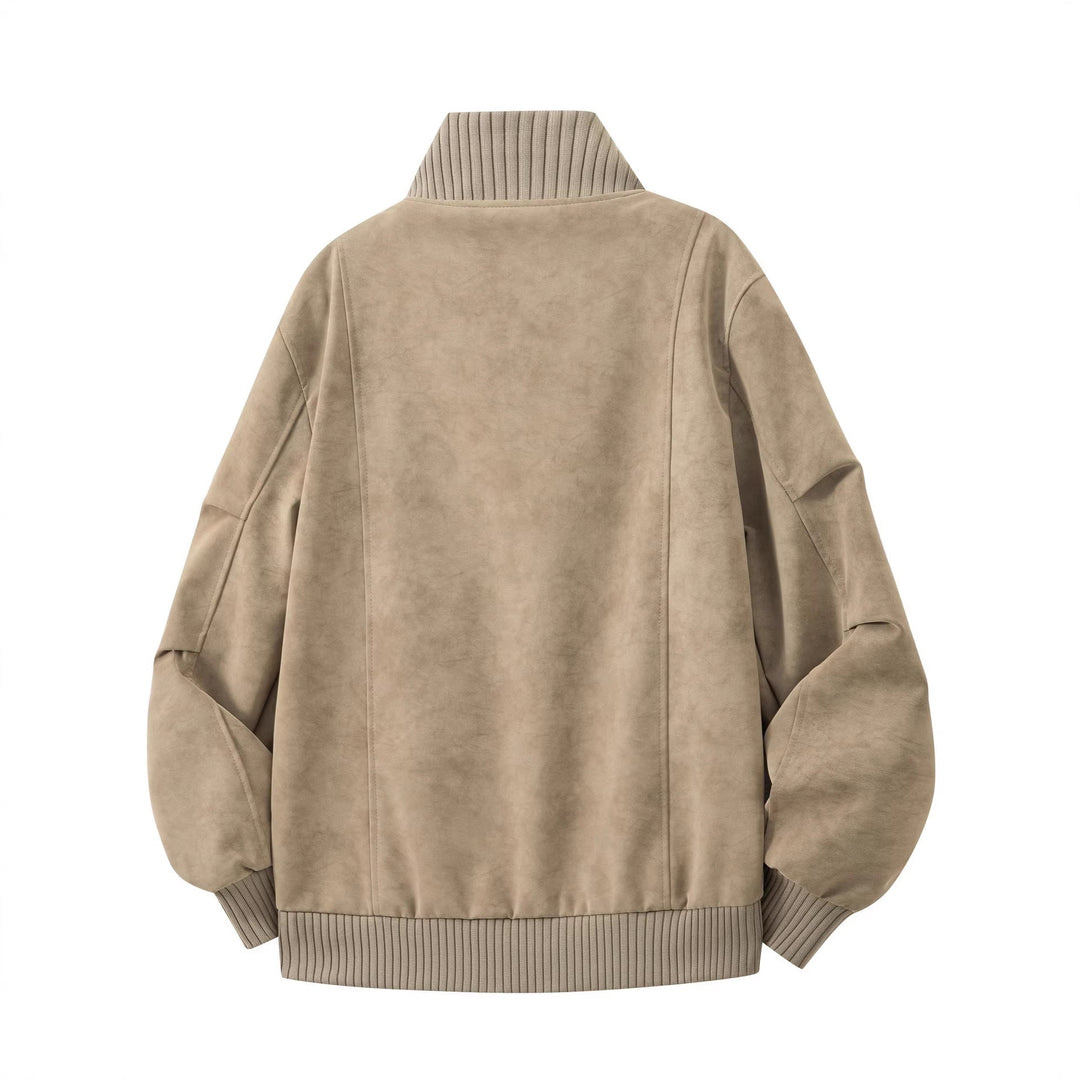 Men’s bomber jacket with long sleeves and pockets