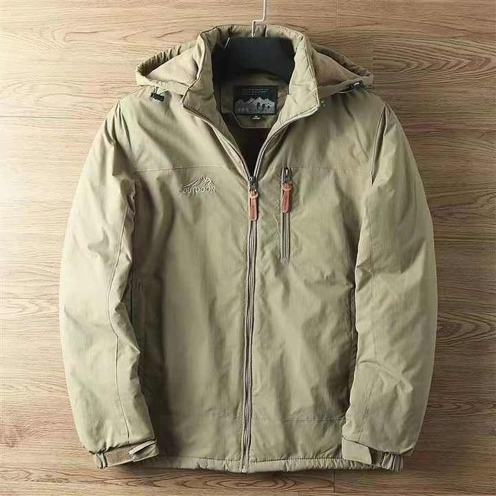 Men’s water-repellent all-weather trekking jacket with hood
