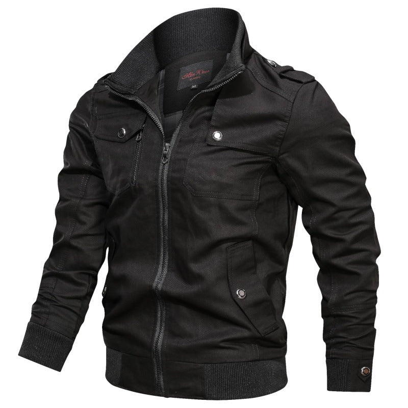 Men's long-sleeve jacket with pockets