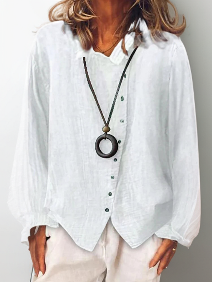 Alena™ - Long-sleeved Button-Down Shirt