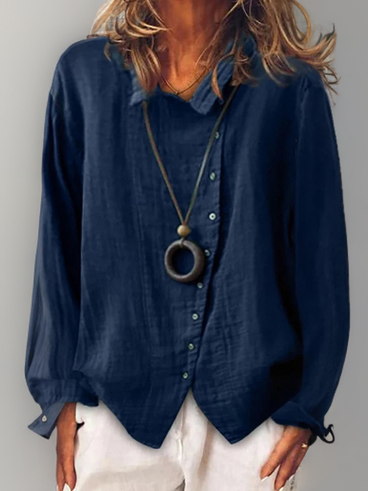 Alena™ - Long-sleeved Button-Down Shirt