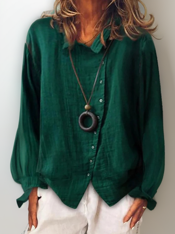 Alena™ - Long-sleeved Button-Down Shirt