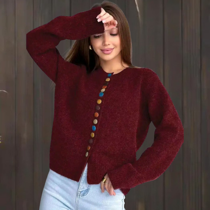 THE NOELLE | BUTTON ACCENT CARDIGAN