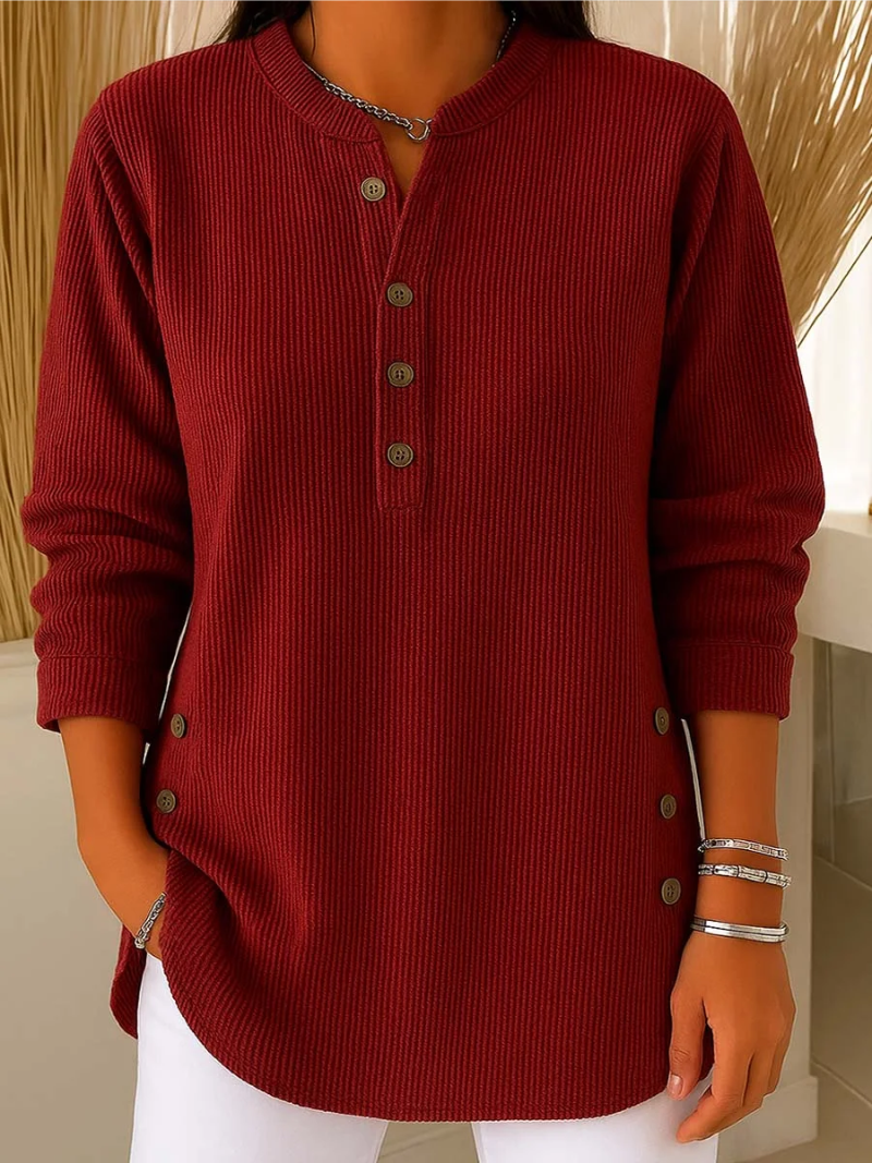 Livia – Sweater with elegant button accents