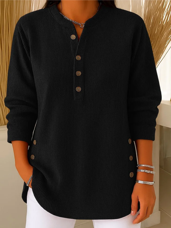 Livia – Sweater with elegant button accents