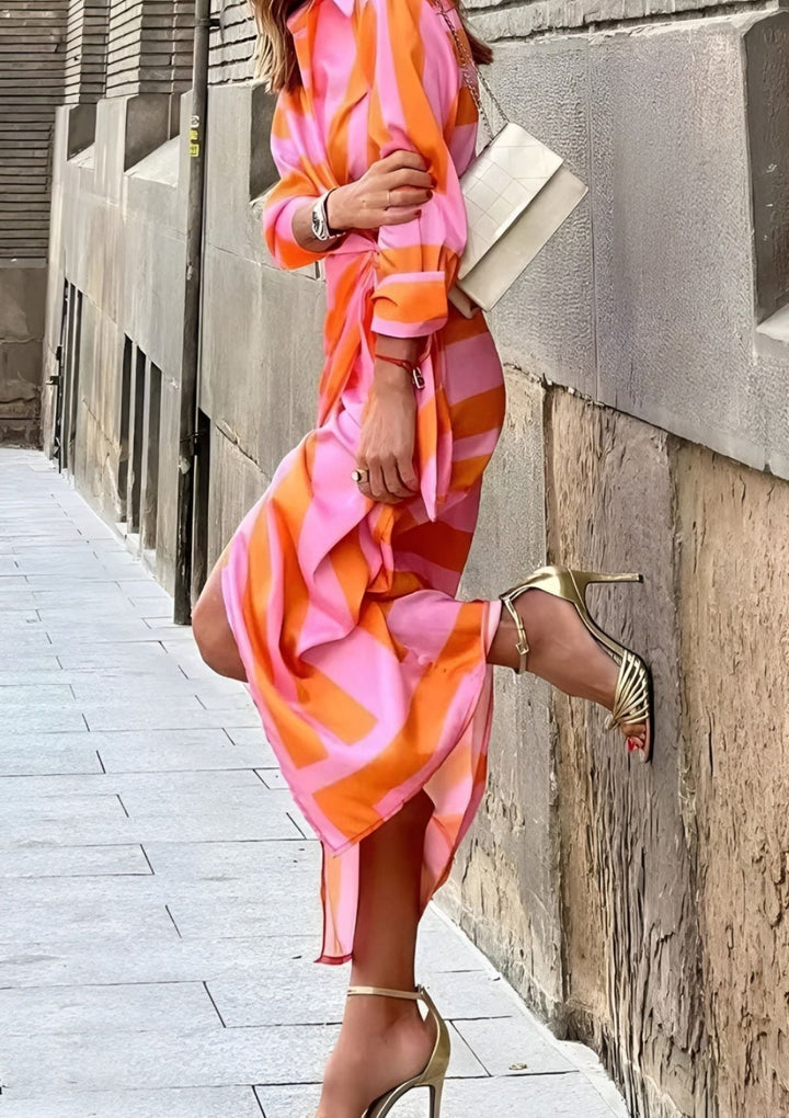 Christiana | Wrap dress with print
