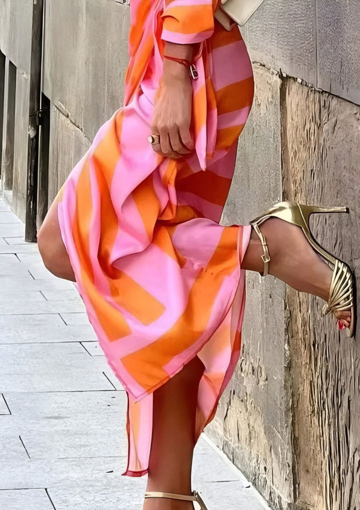 Christiana | Wrap dress with print