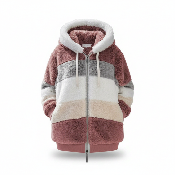 Julia | Oversized Weste mit Kapuze