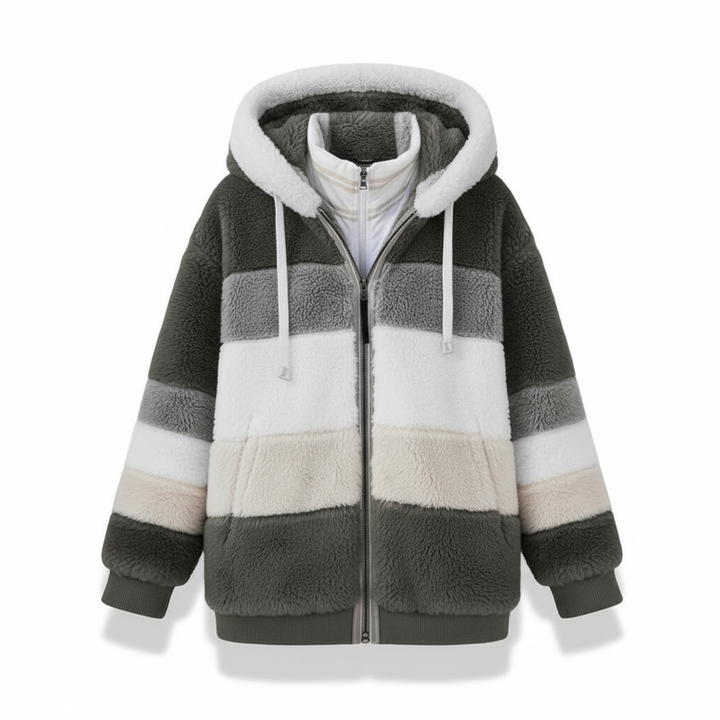 Julia | Oversized Weste mit Kapuze
