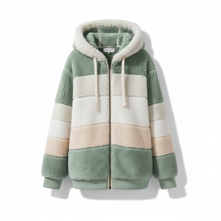 Julia | Oversized Weste mit Kapuze
