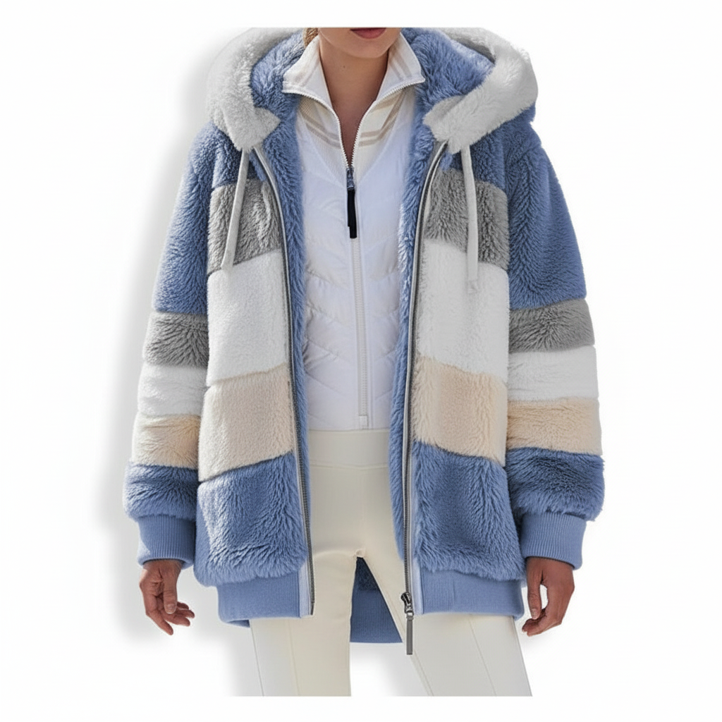 Julia | Oversized Weste mit Kapuze