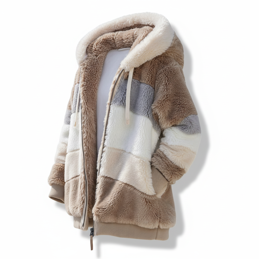 Julia | Oversized Weste mit Kapuze