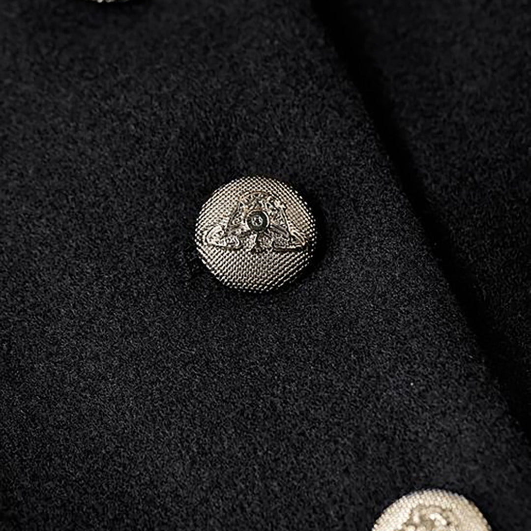 Hannah | Women's coat with buttons and long sleeves