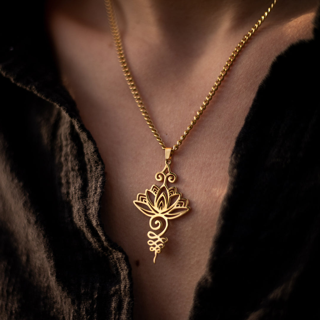Posira™ Unalome Lotus Pendant