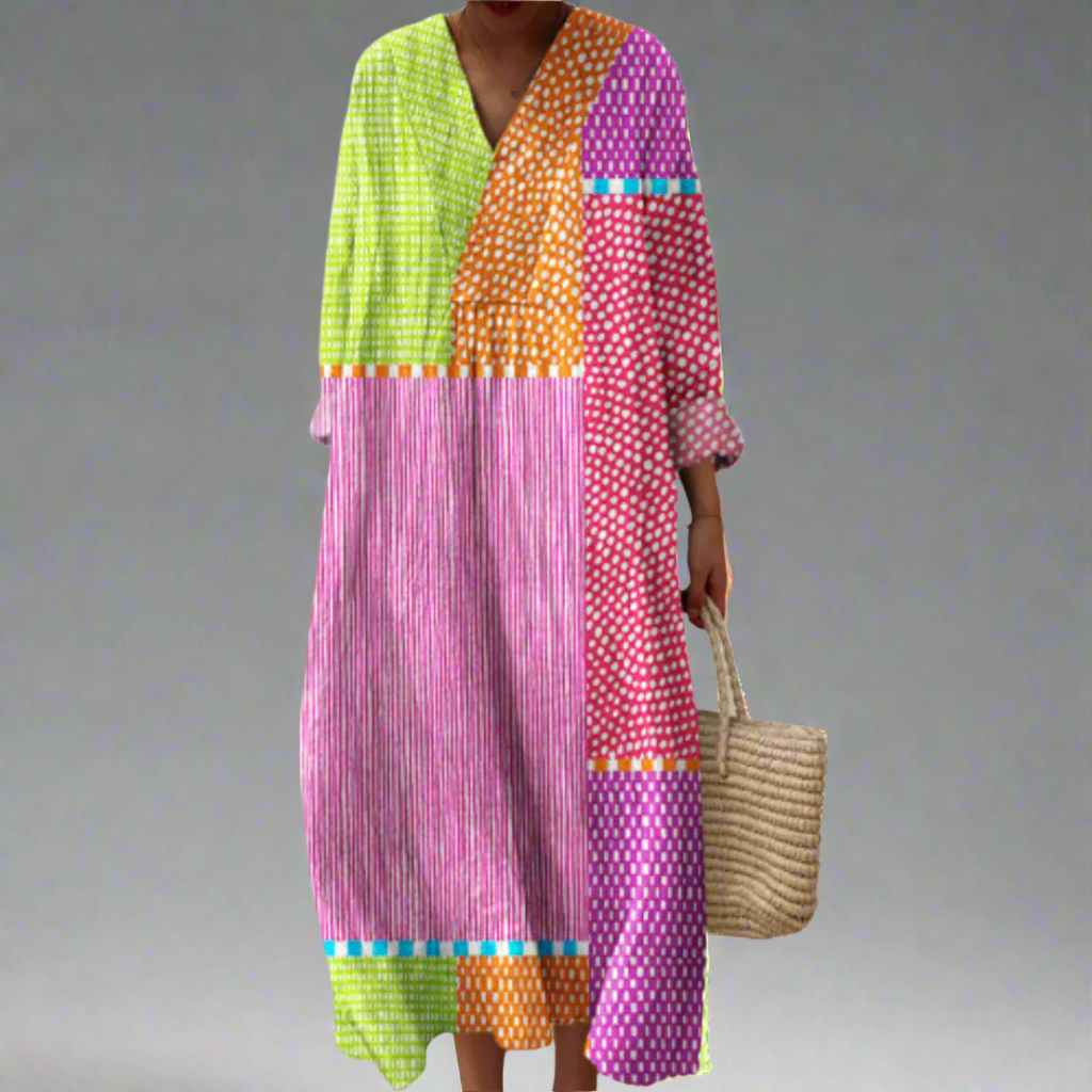 Lia™ - Elegant Geometric Dress