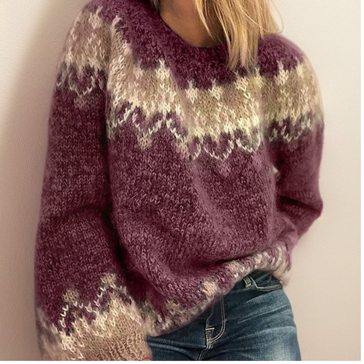 Isabelle | Elegant and Comfortable Jacquard Sweater