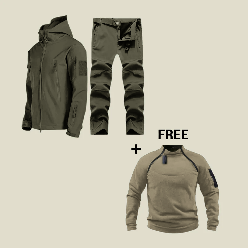 Carlo - Waterproof Military Suit + Free