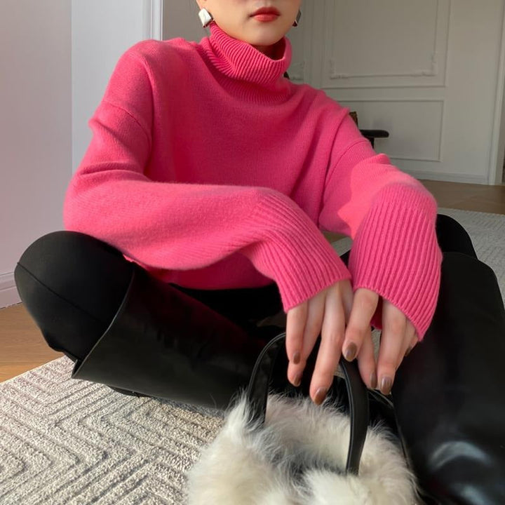 Women's Long-Sleeve Turtleneck Sweater