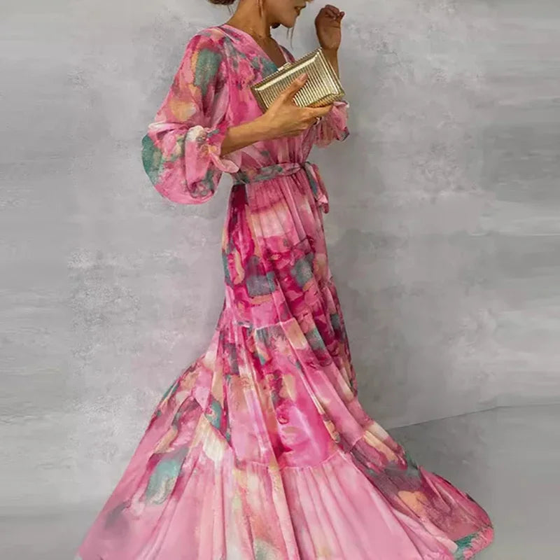 Grace™ - Elegant Floral Handmade Dress