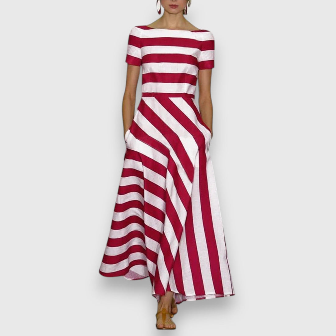 Lorie™ – Elegant Striped Dress