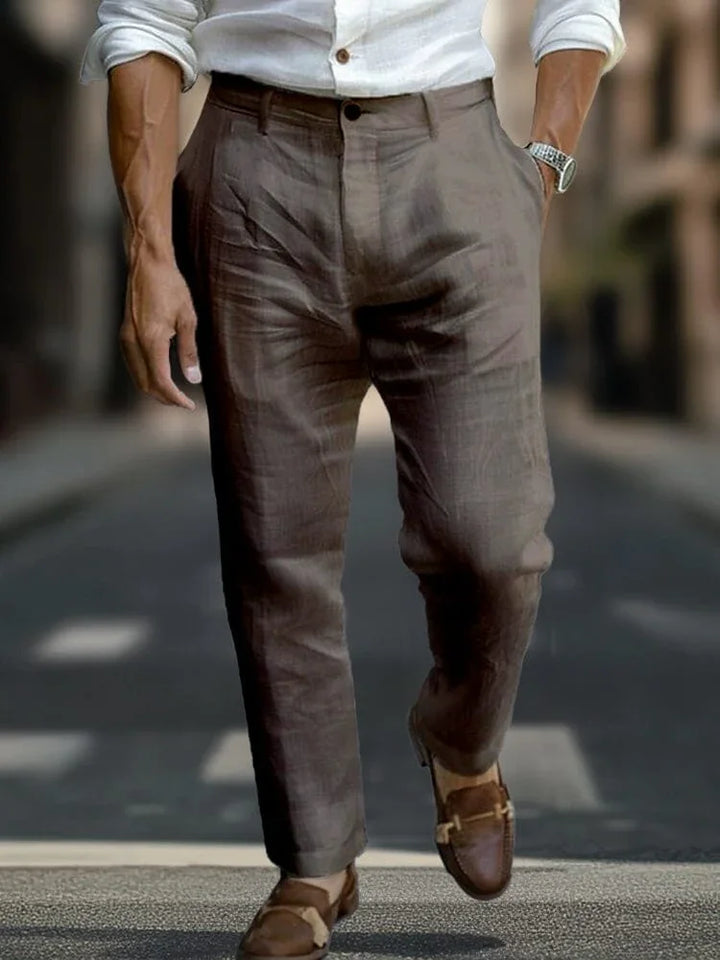 Alaric - Custom Linen Trousers
