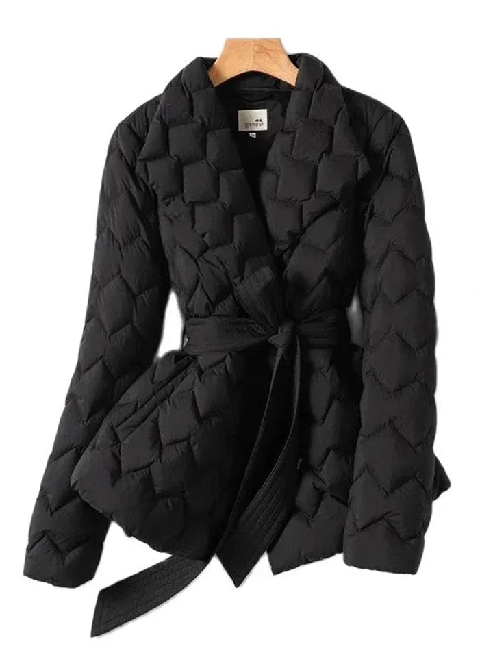 Assunta - Elegant Down Jacket With Belt