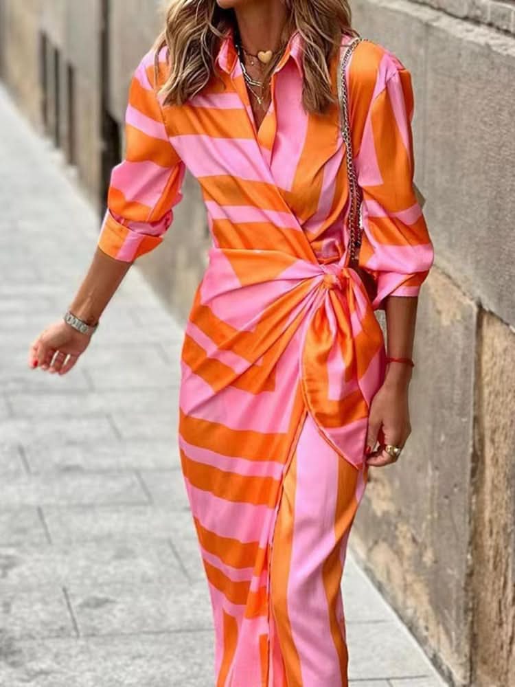 Rita™ - Striking Printed Wrap Dress