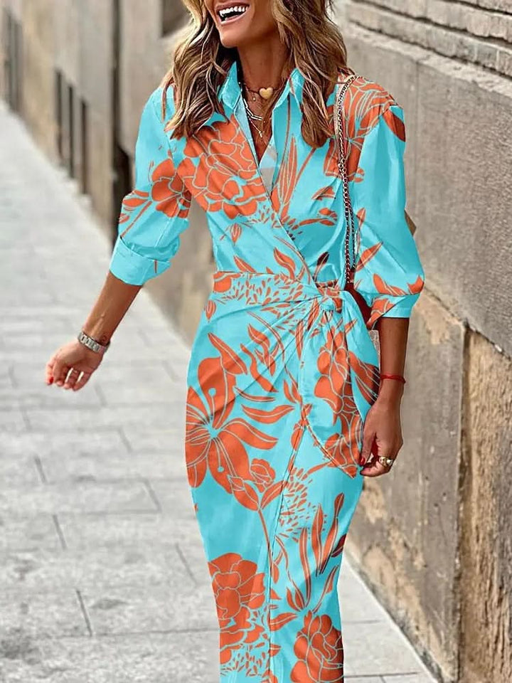Rita™ - Striking Printed Wrap Dress