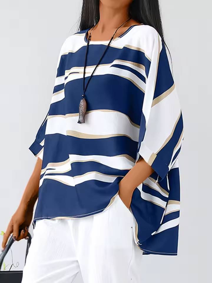 Aria™ - Stylish O-Neck Blouse
