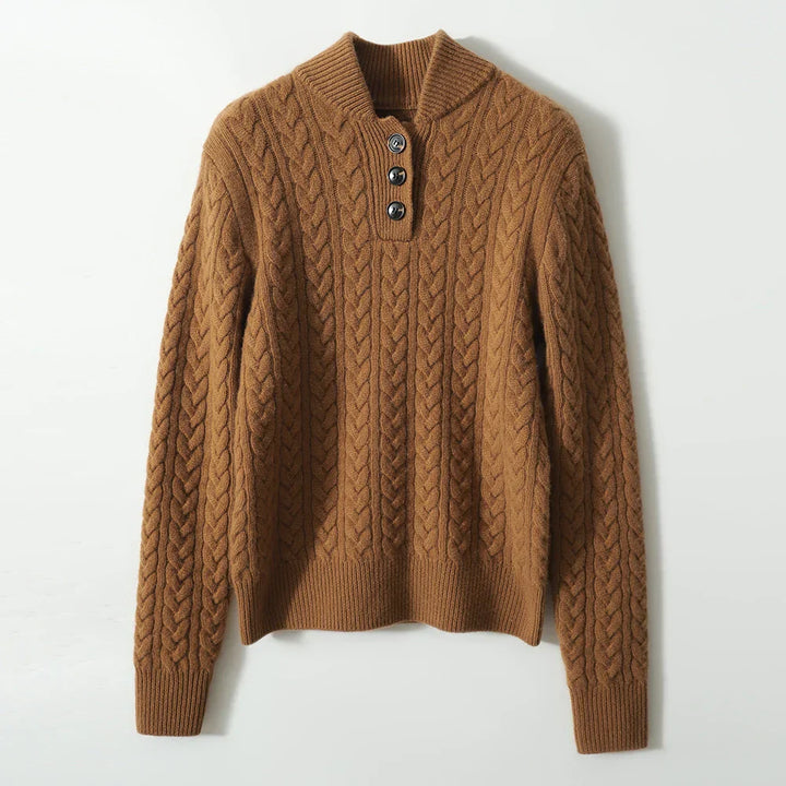 Arden Button-Front Pullover