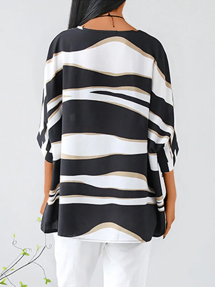 Aria™ - Stylish O-Neck Blouse