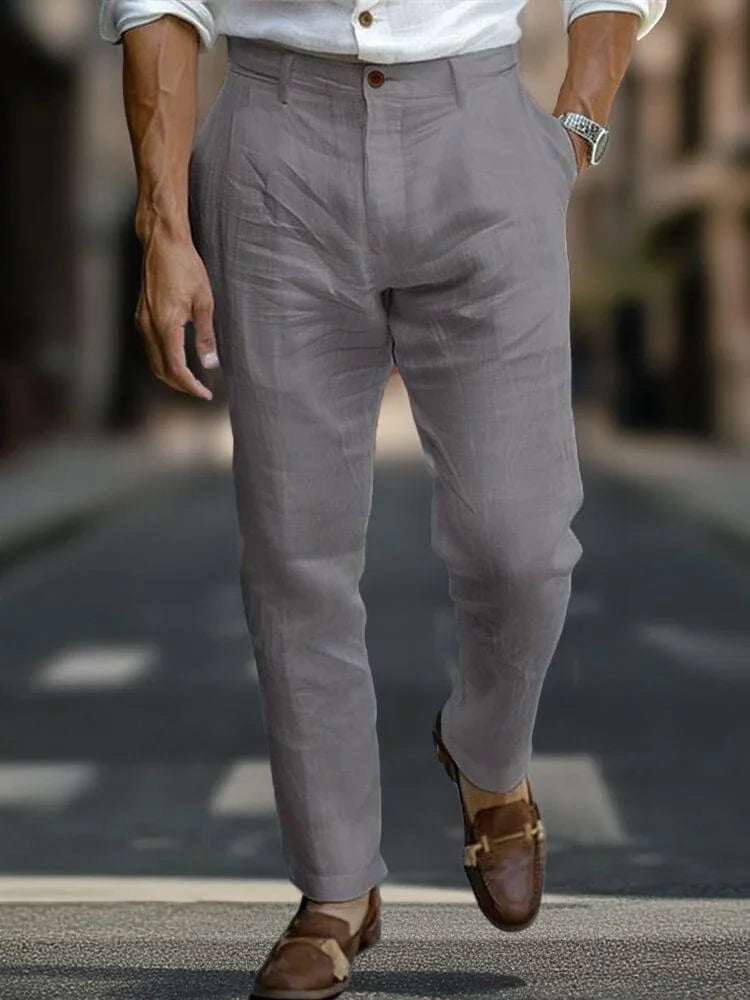 Alaric - Custom Linen Trousers