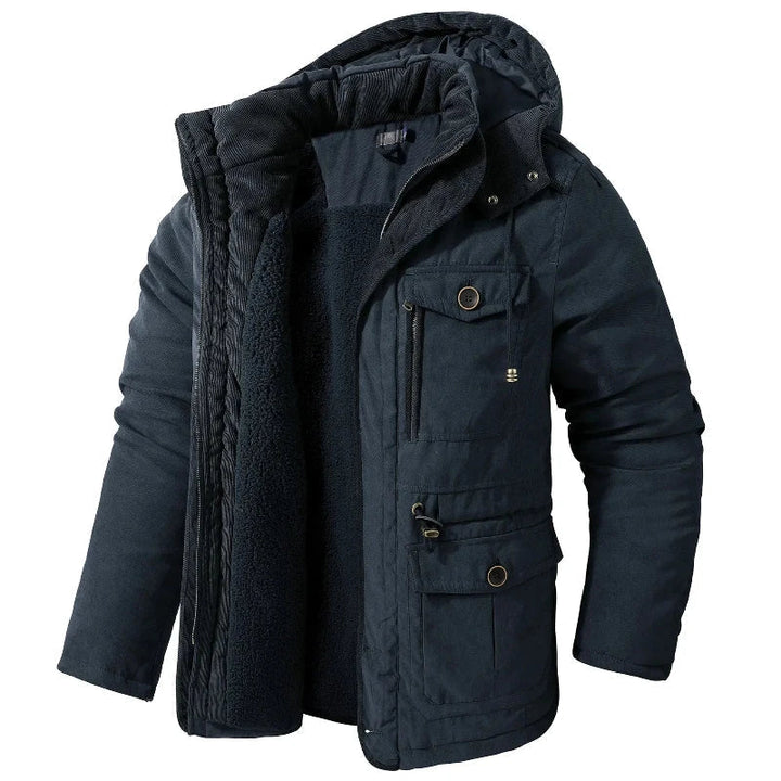 Mason | Men's parka with hood and pockets