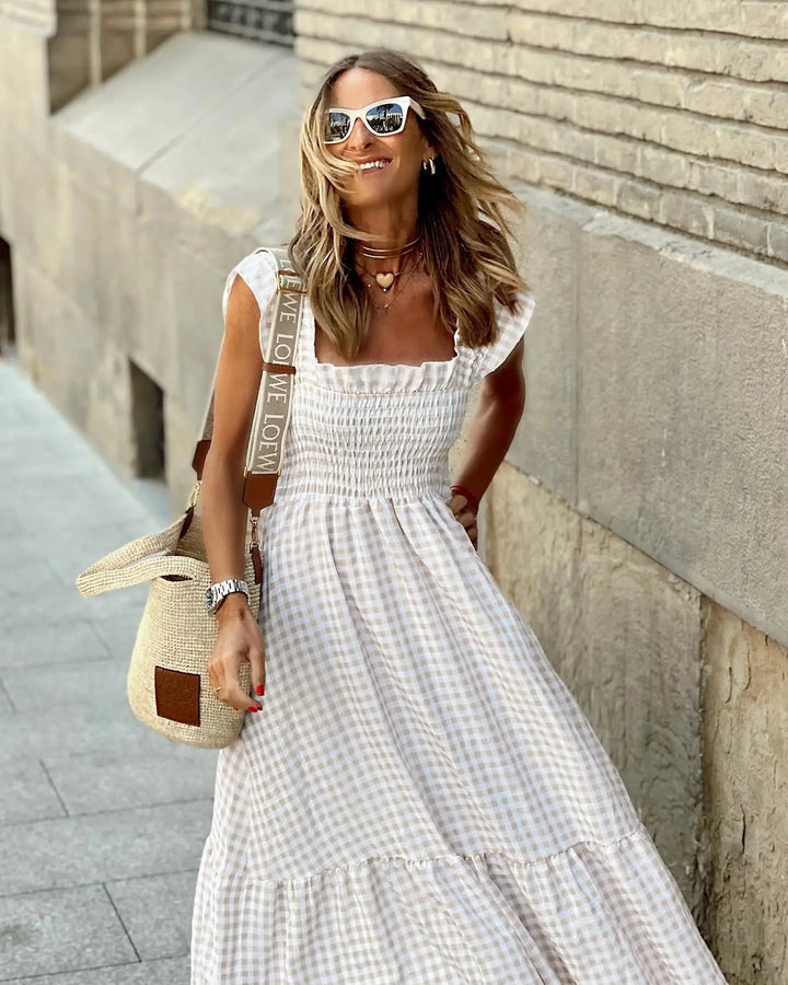 Mila™ | Retro Plaid Dress