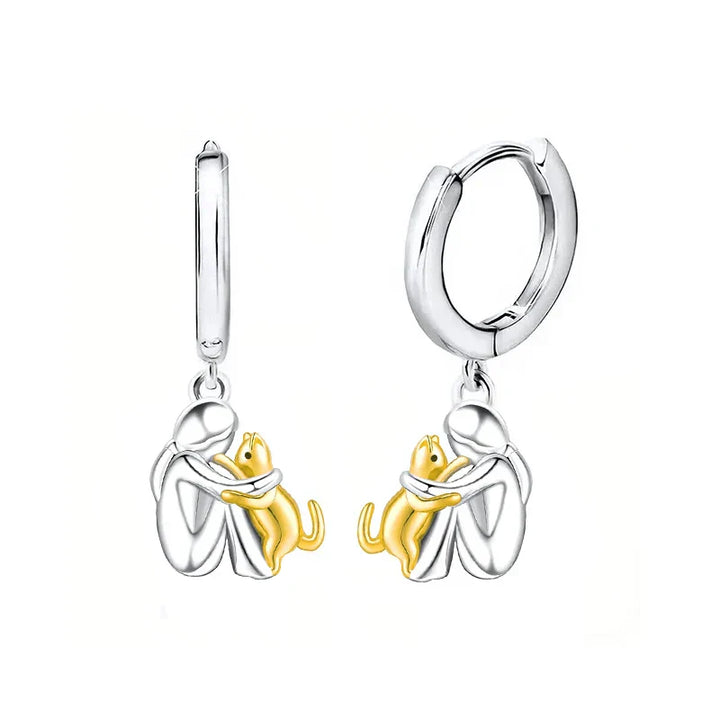 Lily™ - Cat Icon Hoop Earrings