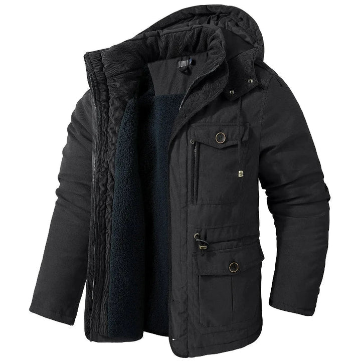 Mason | Men's parka with hood and pockets