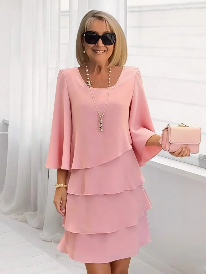 Catherine | Elegant Comfortable Ruffled Dress